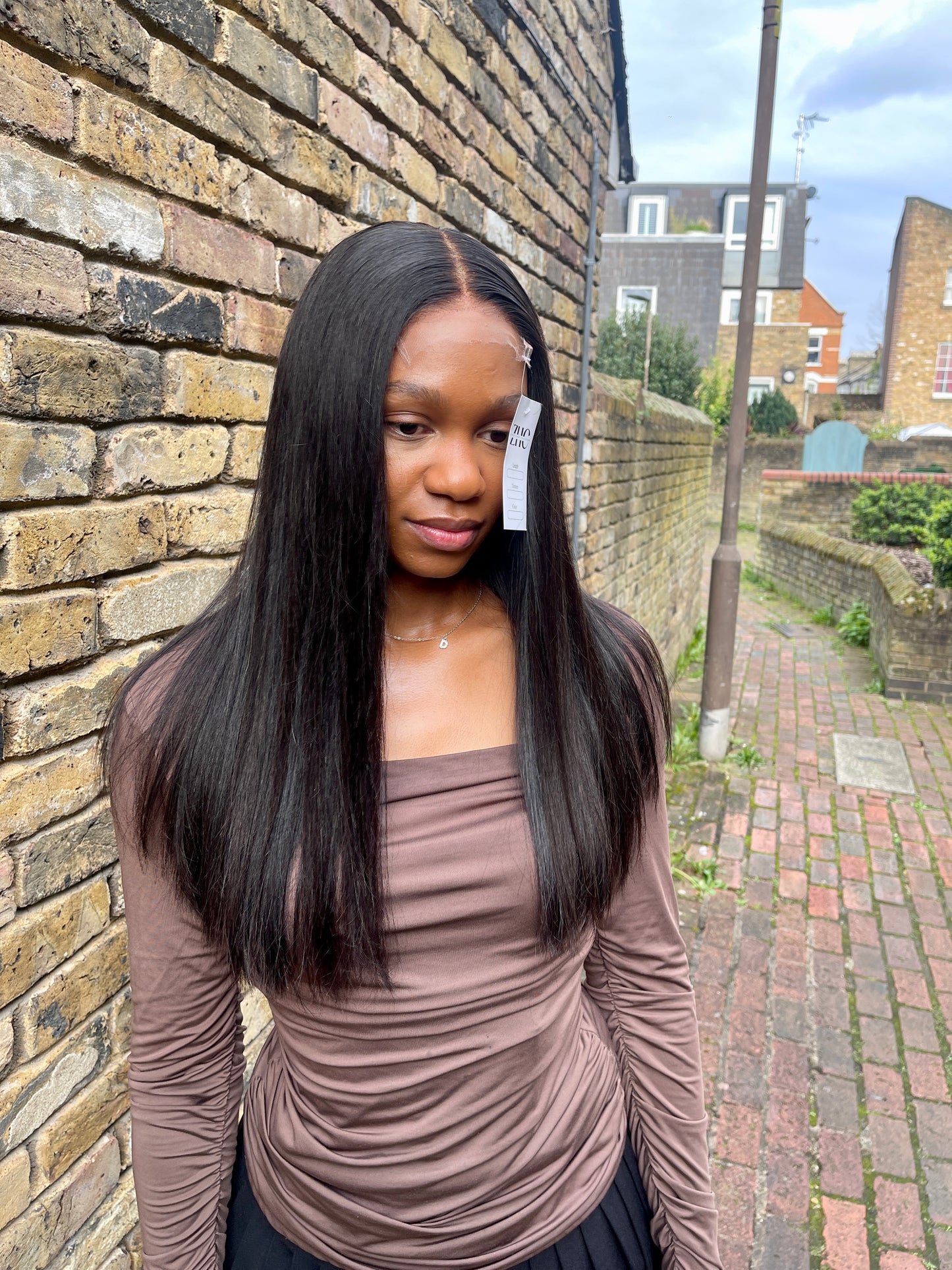 Michelle -Middle Part Blunt Cut Wig