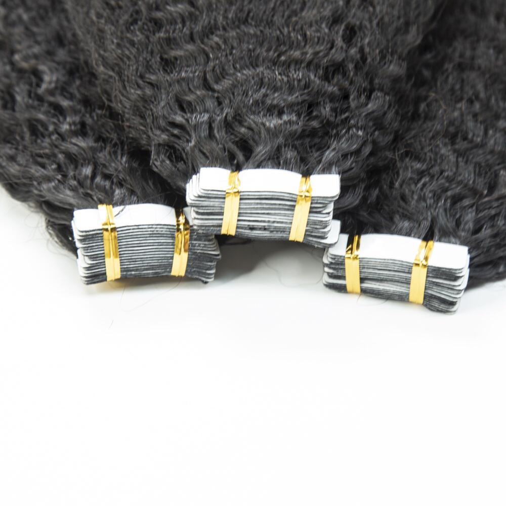Kinky Straight Tape-In Hair Extensions