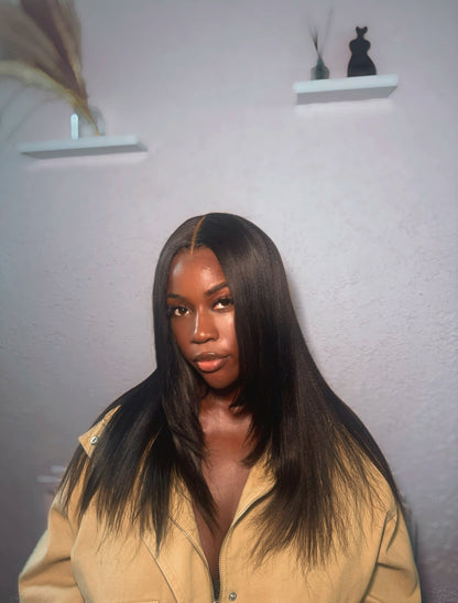 Eva - 20" Middle Part Layered Yaki Wig