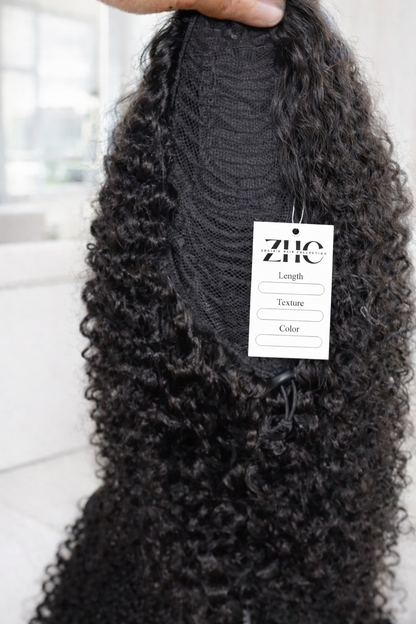 ZURI - BURMESE CURLY HALF WIG