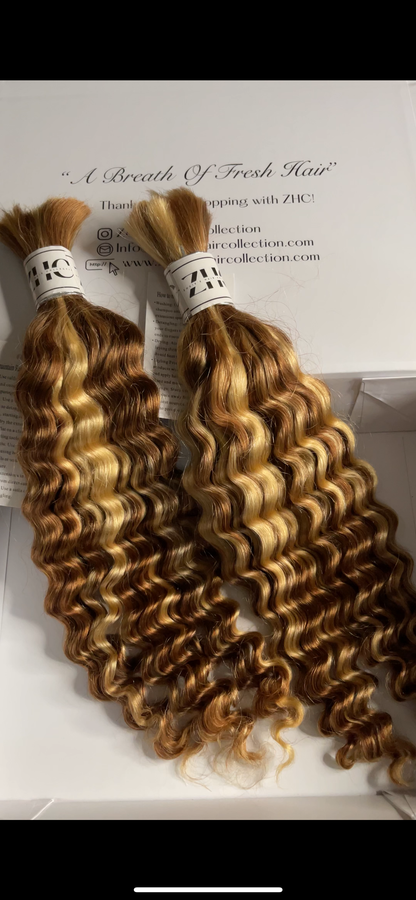 HUMAN HAIR - DEEP WAVE BULK BRAIDING HAIR | BOHO BRAIDS | GODDESS | LOCS LONDON