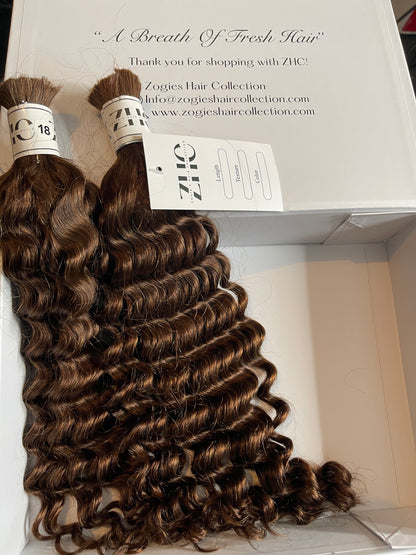 HUMAN HAIR - DEEP WAVE BULK BRAIDING HAIR | BOHO BRAIDS | GODDESS | LOCS LONDON