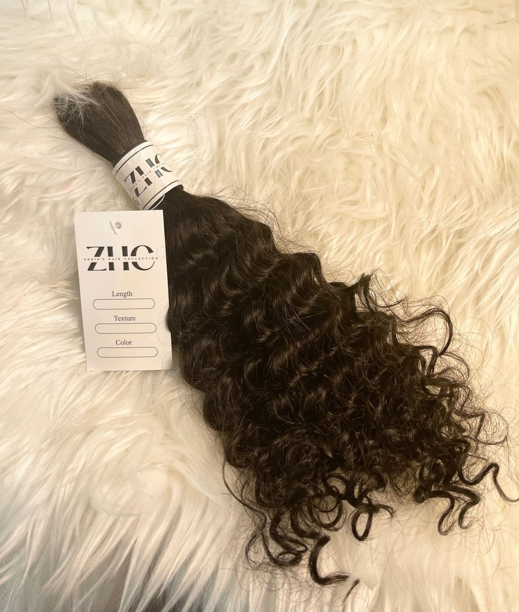 Deep Wave Human Hair Bulk Braiding Hair — Boho, Goddess & Locs