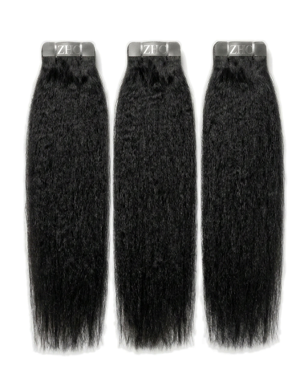Kinky Straight Tape-In Hair Extensions