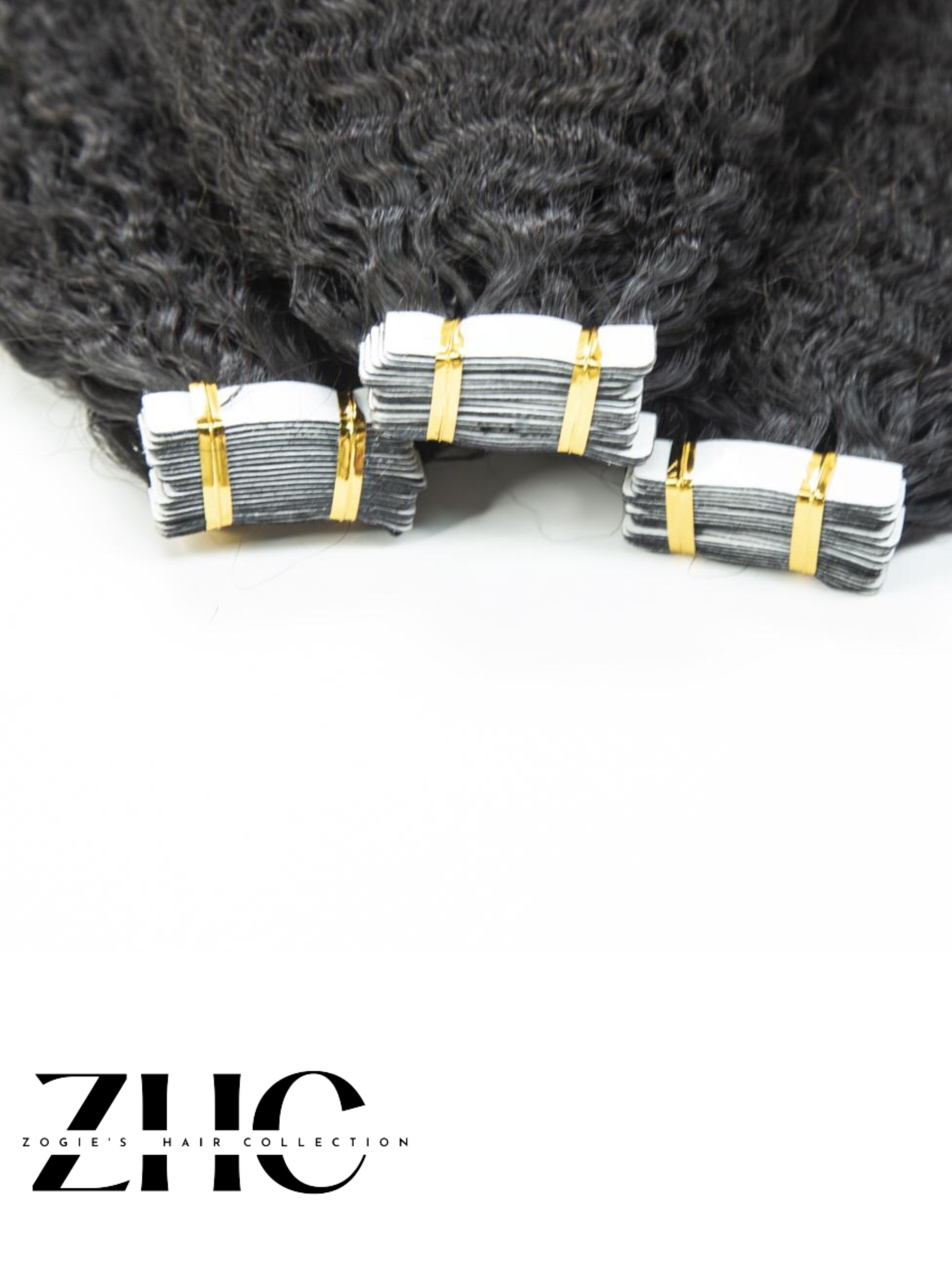 Kinky Straight Tape-In Hair Extensions