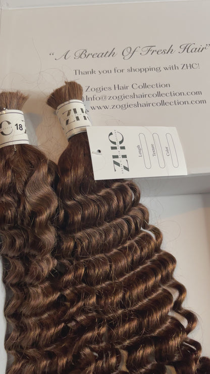 HUMAN HAIR - DEEP WAVE BULK BRAIDING HAIR | BOHO BRAIDS | GODDESS | LOCS LONDON