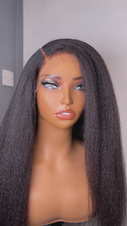 Ade (Middle Part Kinky Straight Glueless Wig)