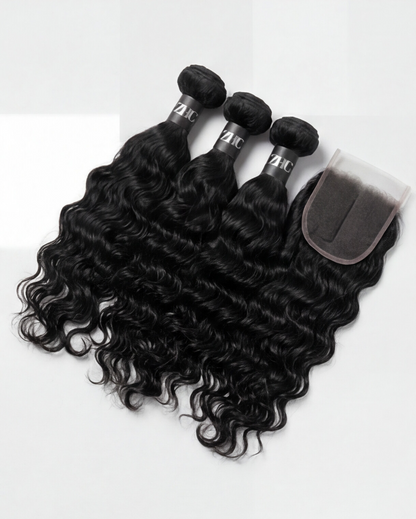 3 Hair Bundle Deals with HD Closure