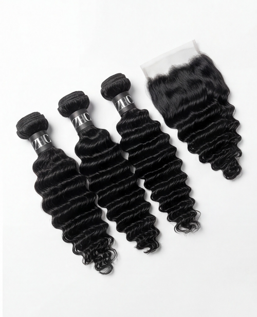 3 Hair Bundle Deals with HD Frontal