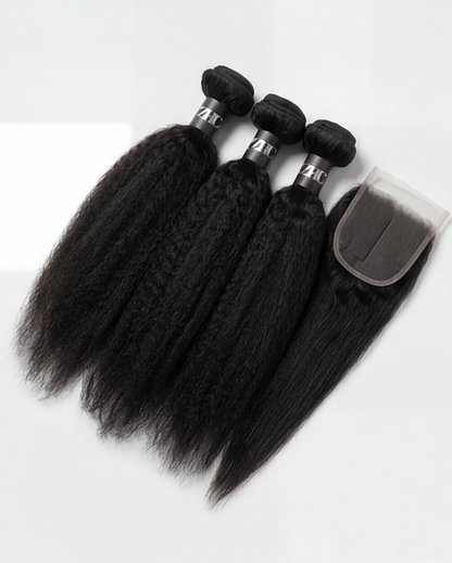 3 Hair Bundle Deals with HD Closure
