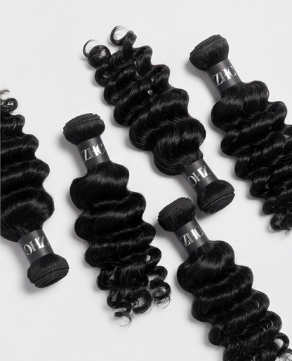 Deep Wave Human Hair Bulk Braiding Hair — Boho, Goddess & Locs